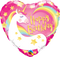 18" HEART FOIL BIRTHDAY MAGICAL UNICORN